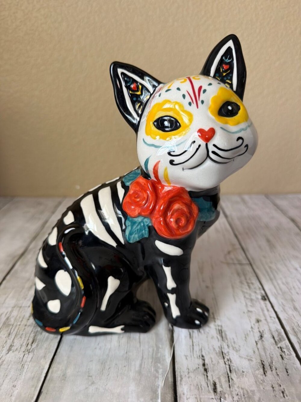 Blue Sky Clayworks Roxy Cat Figurine 2020 Dia de los Muertos Halloween 8.5"